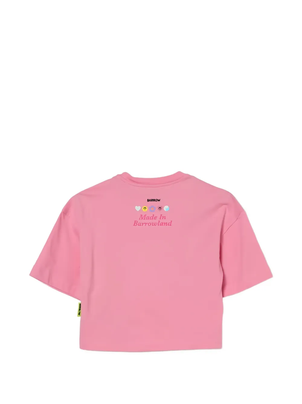 Barrow kids T-shirt met print en ronde hals Roze