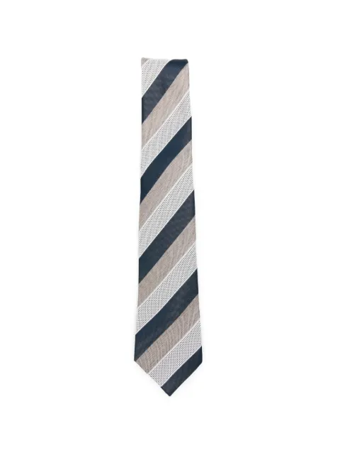 Tagliatore striped polka-dot tie
