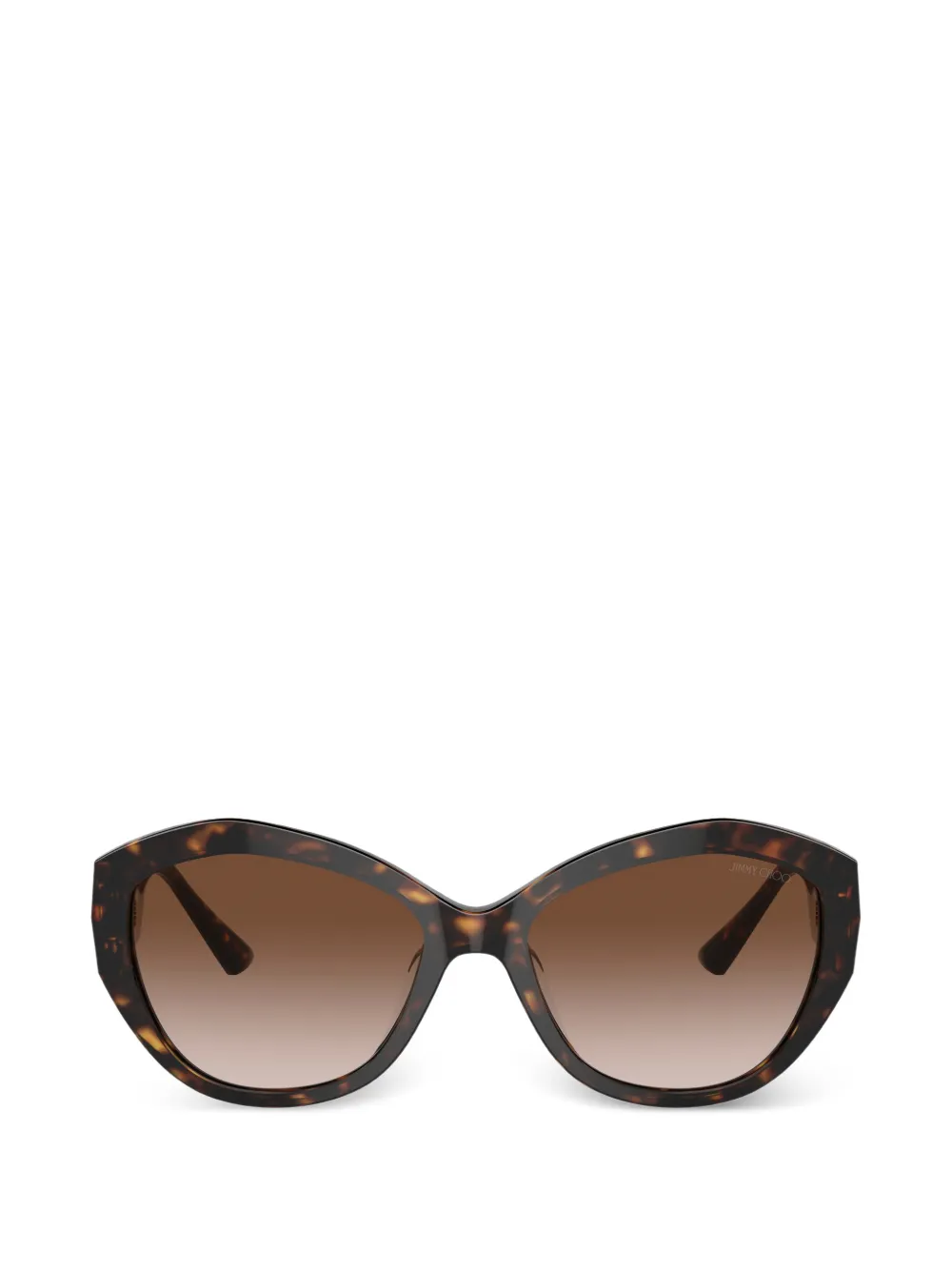 Jimmy Choo Eyewear geometric logo sunglasses - Marrone