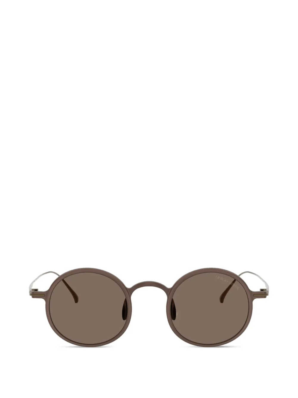 Giorgio Armani round-frame sunglasses - Braun