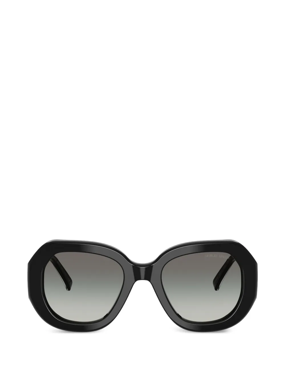 Giorgio Armani geometric-frame sunglasses - Nero