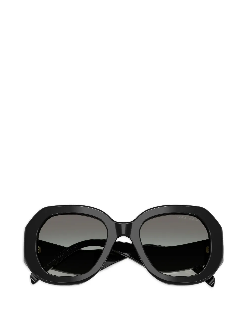 Giorgio Armani Zonnebril met geometrisch montuur Zwart