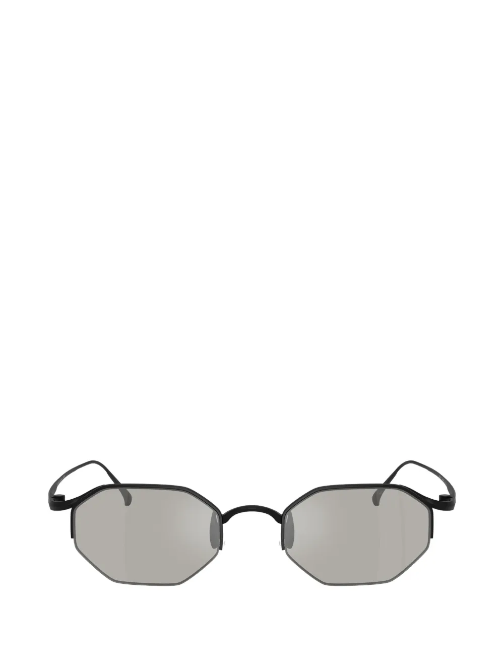 Giorgio Armani hexagonal-frame sunglasses - Nero