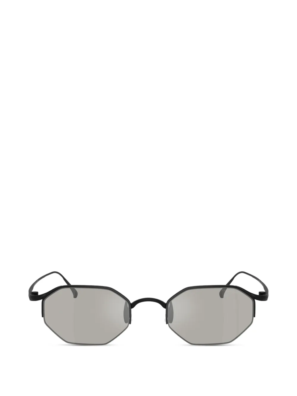 Giorgio Armani hexagonal-frame sunglasses - Nero