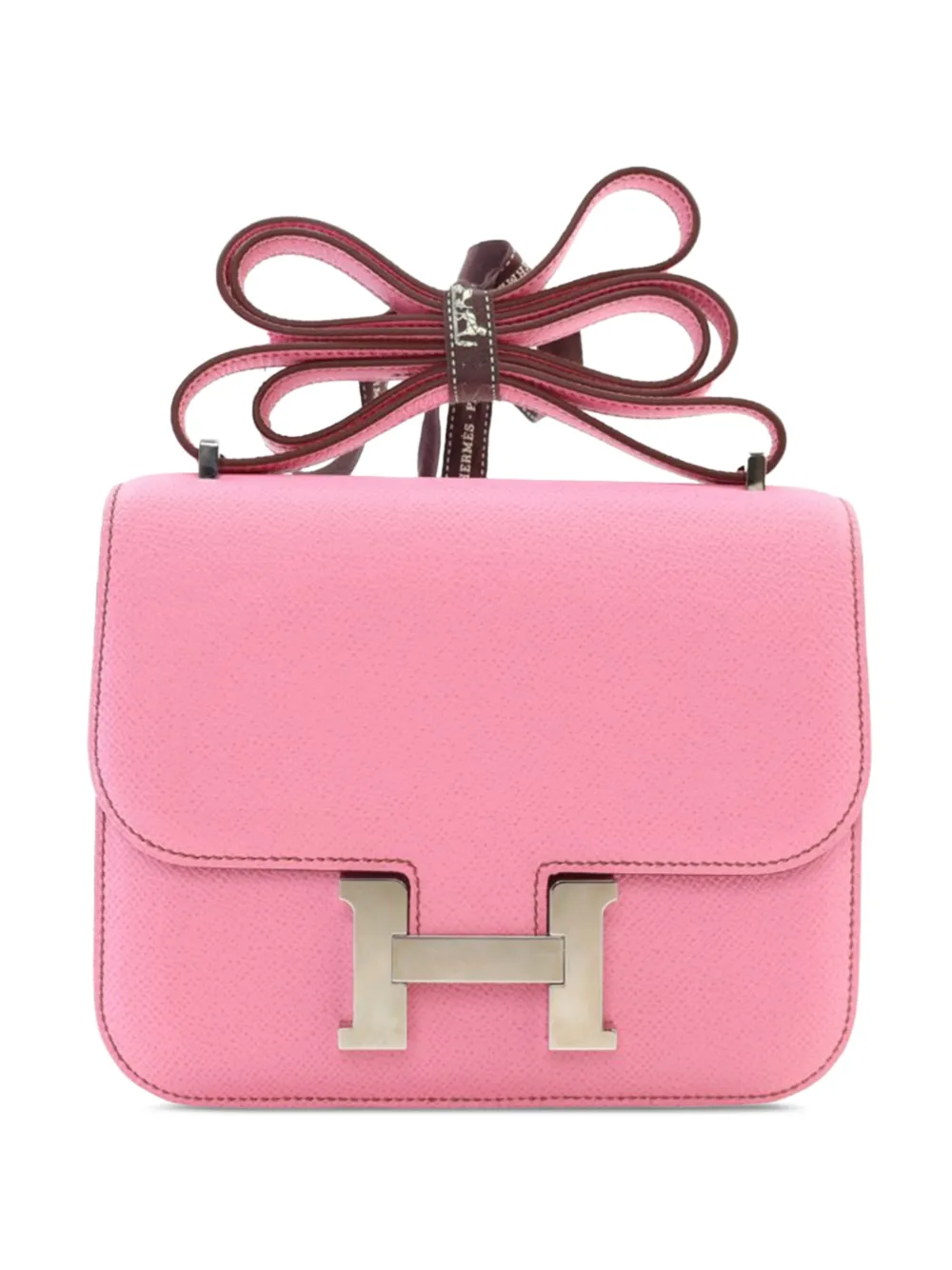 Hermès Pre-Owned 2021 Mini Epsom Constance III 18 crossbody bag - Rosa