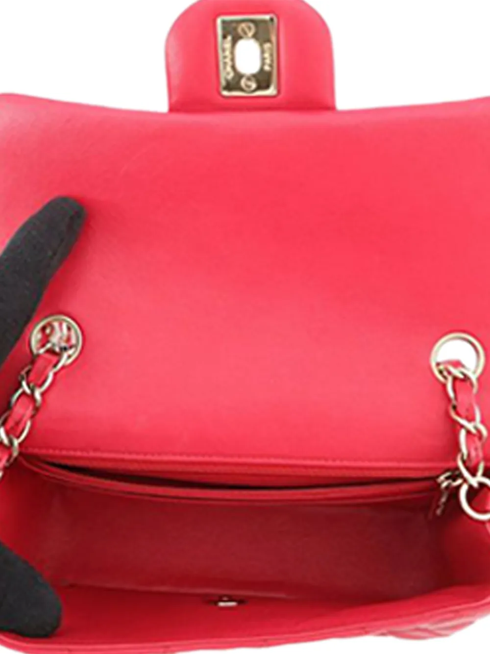 2015-2016 Mini Rectangular Classic Lambskin Single Flap Crossbody Bag