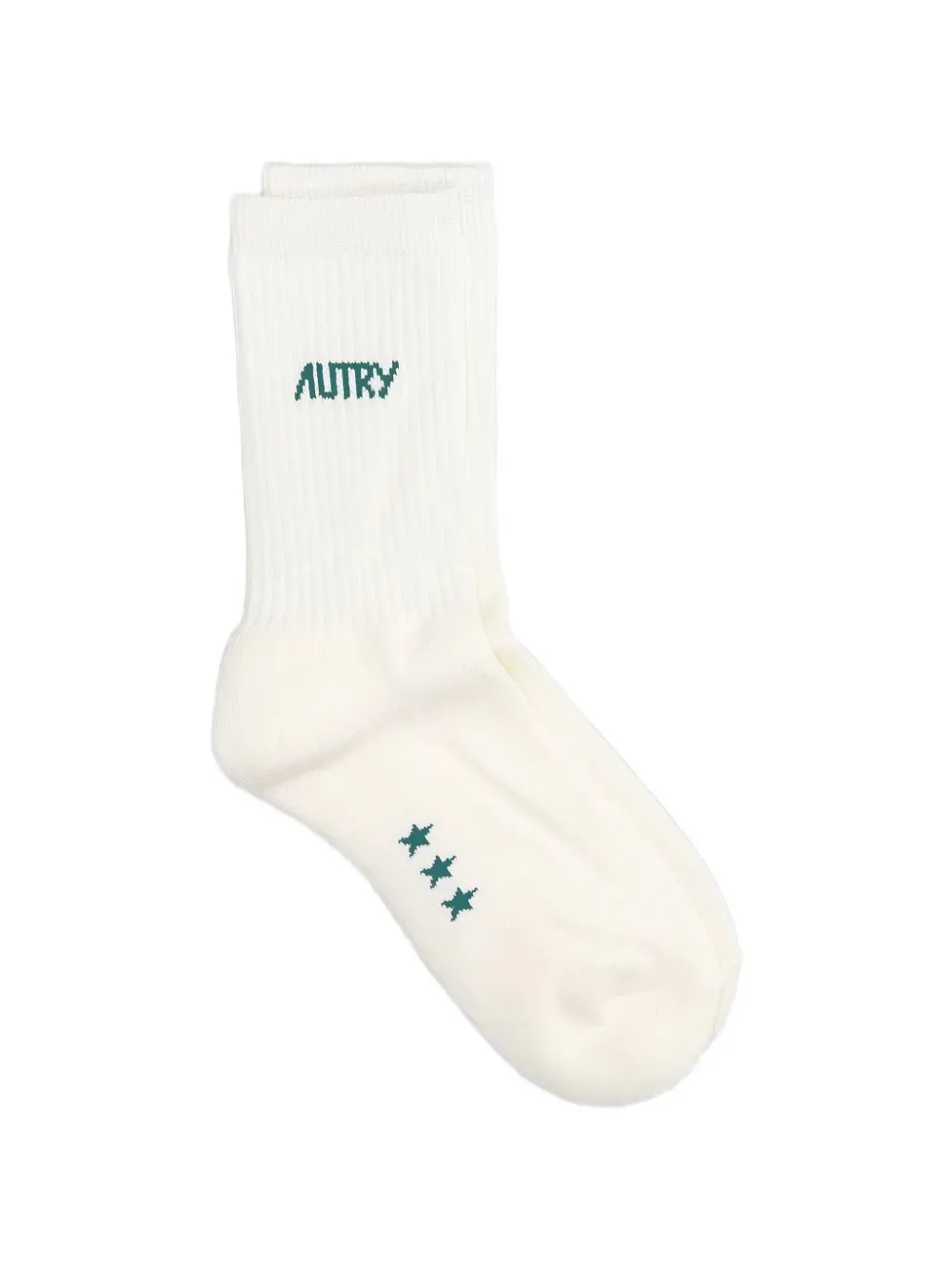 Autry ribbed logo-detail socks - Toni neutri