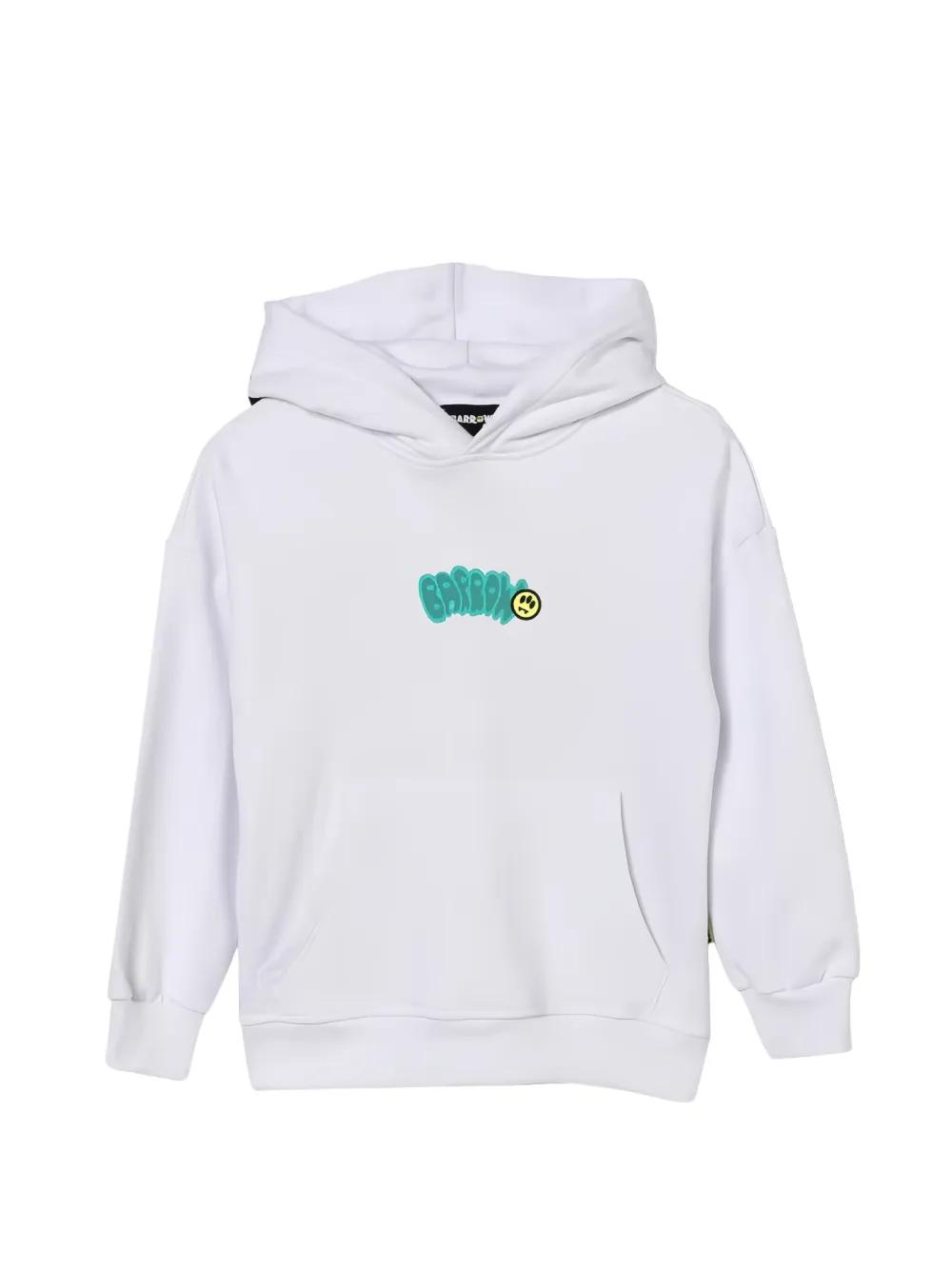Barrow kids logo-print hoodie - Bianco