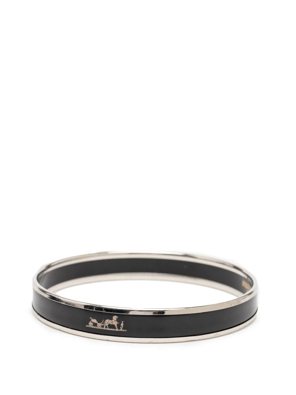 1990-2010 Narrow Caleche Enamel Bangle 62 Costume Bracelet