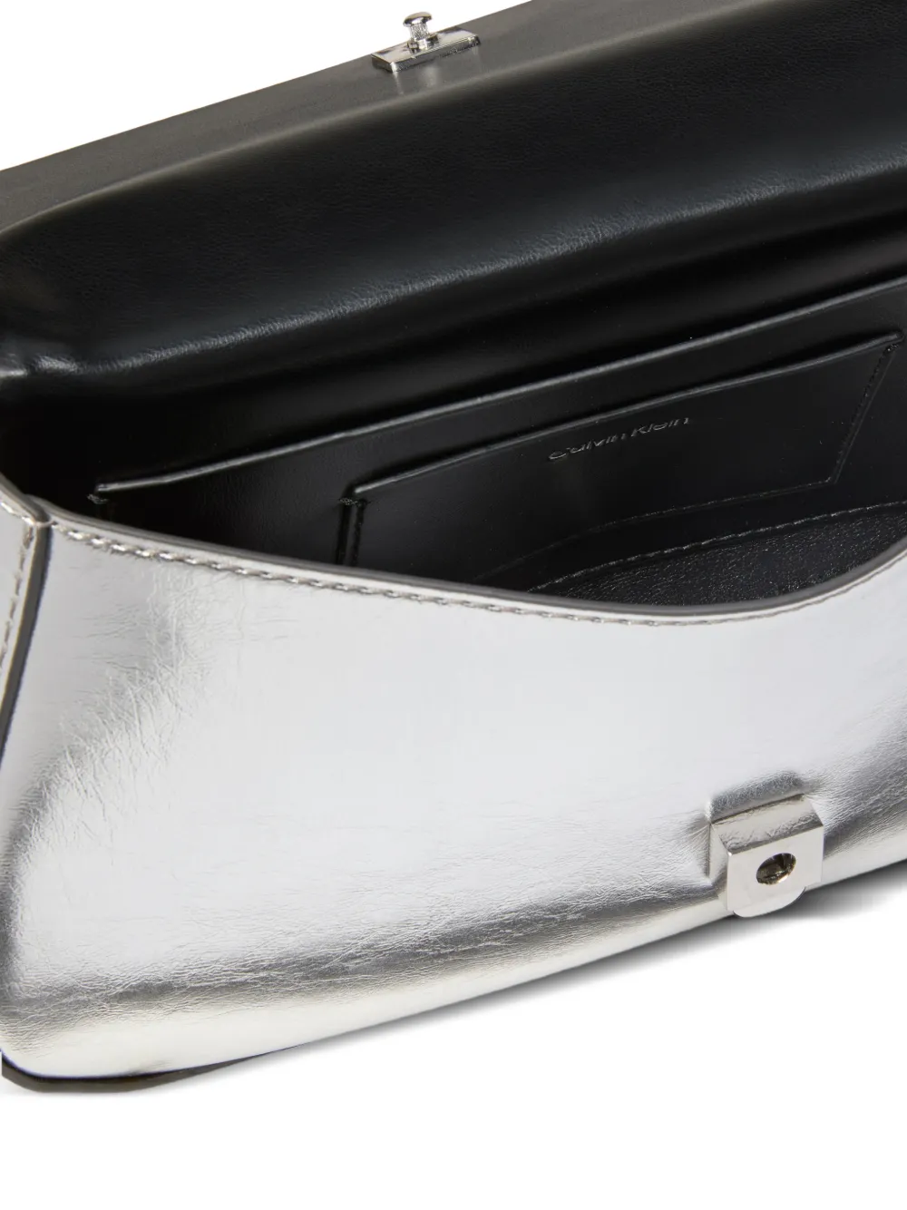  Calvin Klein Chain Handle Shoulder Bag - Silver 