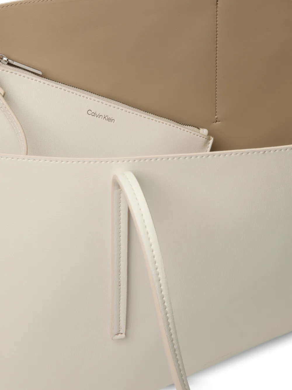  Calvin Klein Top Handle Shoulder Bag - White 