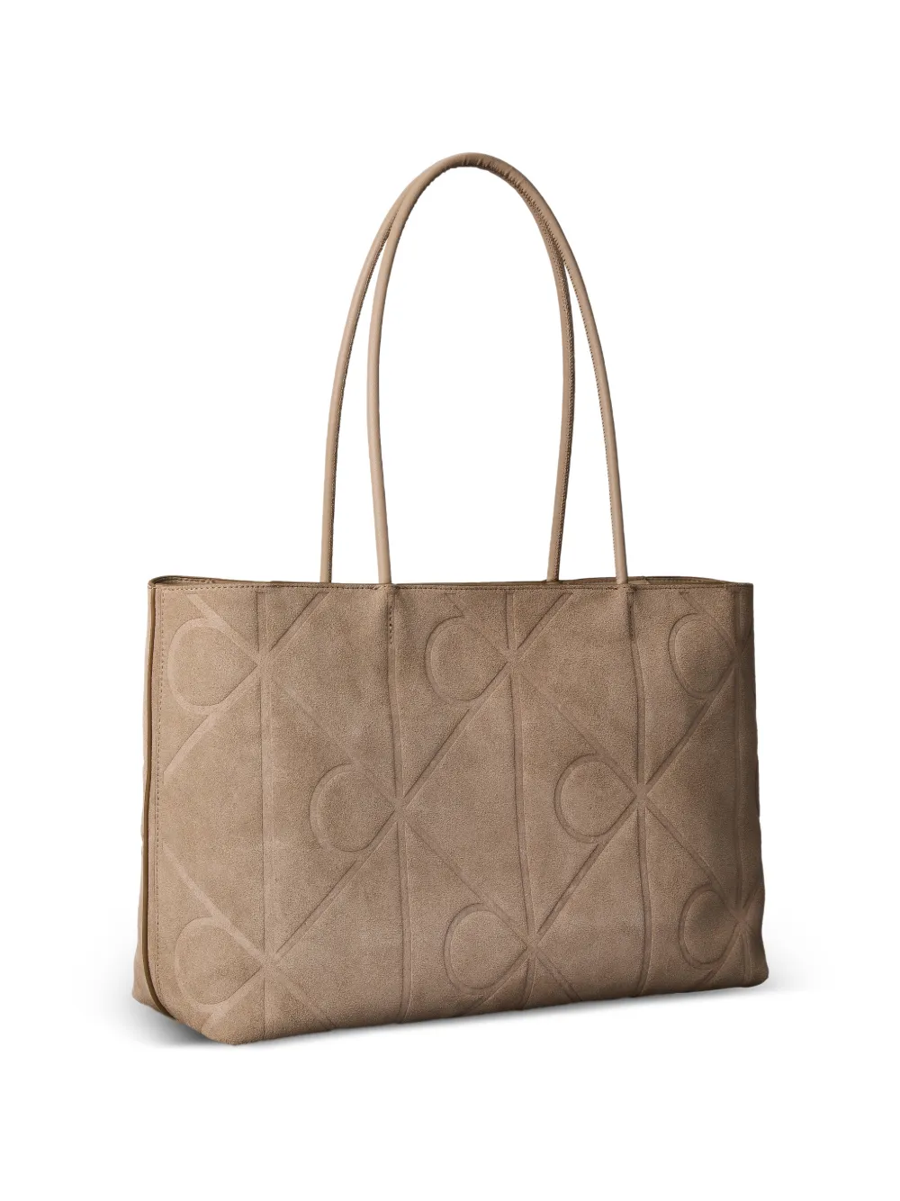  Calvin Klein Embossed Tote Bag - Neutrals 