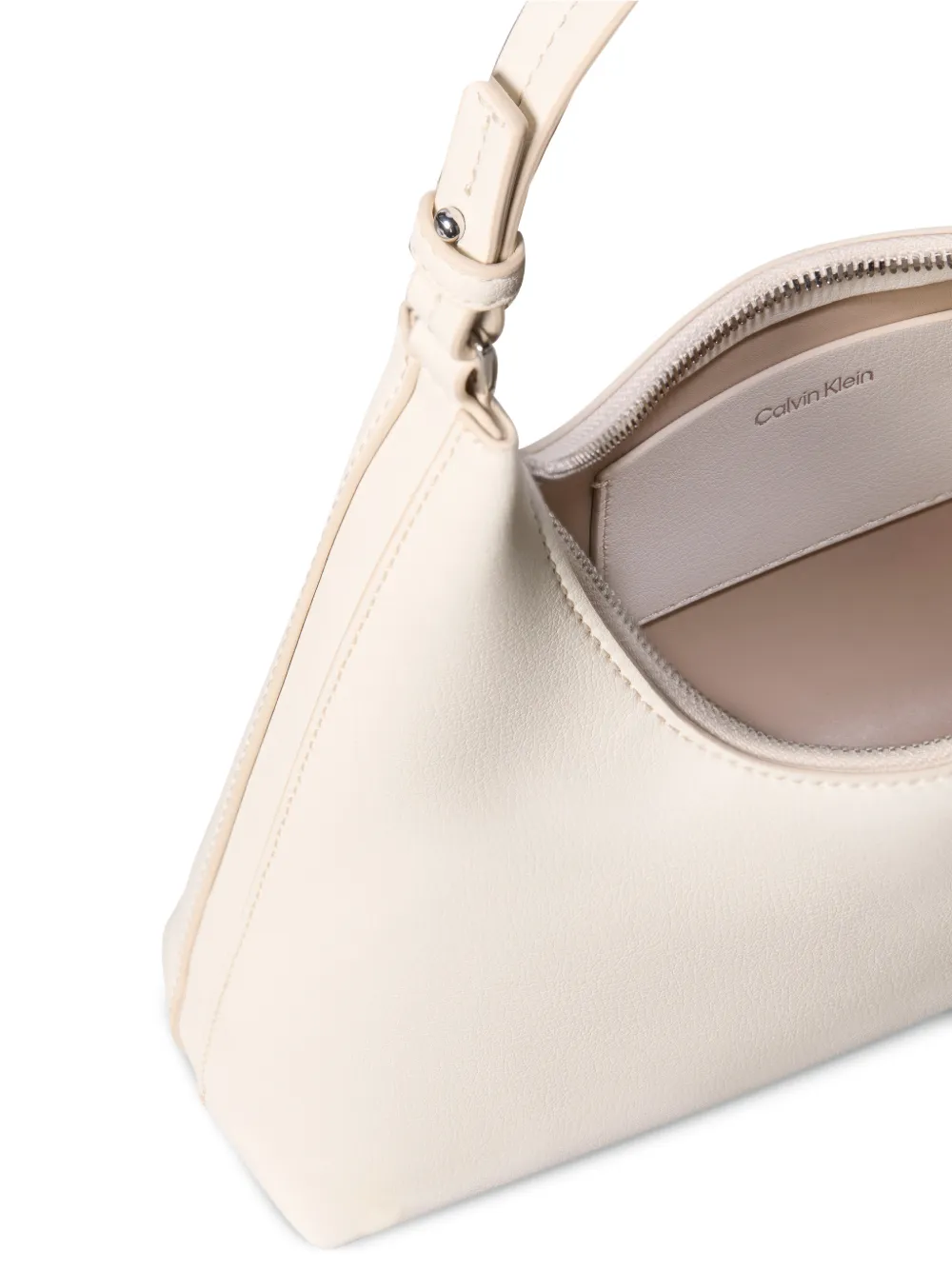  Calvin Klein Zip Shoulder Bag - Neutrals 