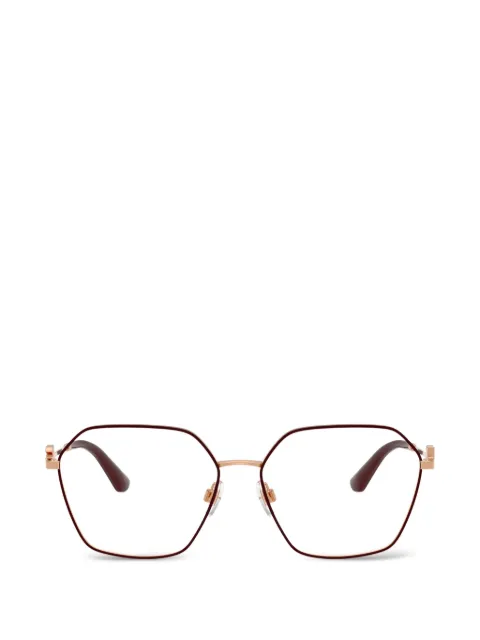 Dolce & Gabbana Eyewear logo-detail geometric-frame glasses