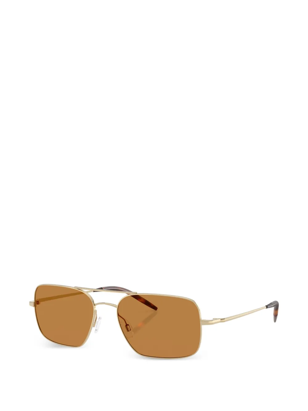 Oliver Peoples Zonnebril met vierkant montuur Goud