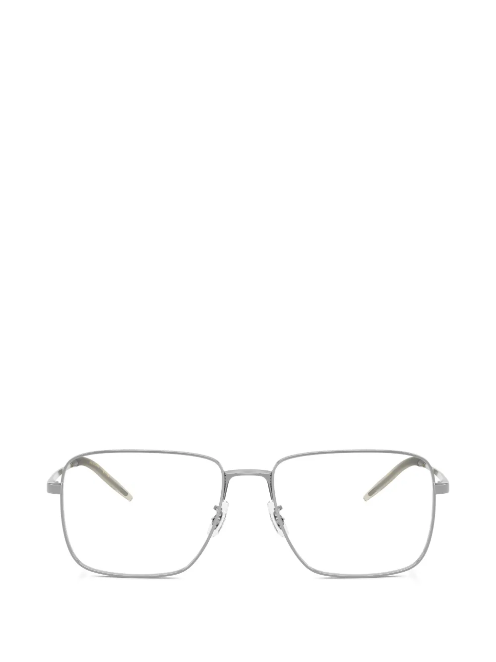 Oliver Peoples rectangle metal frame glasses - Argento