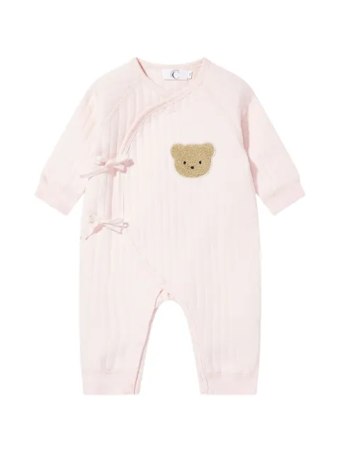 Cozy Crew Club The Teddy Bear Boucle Wrap romper