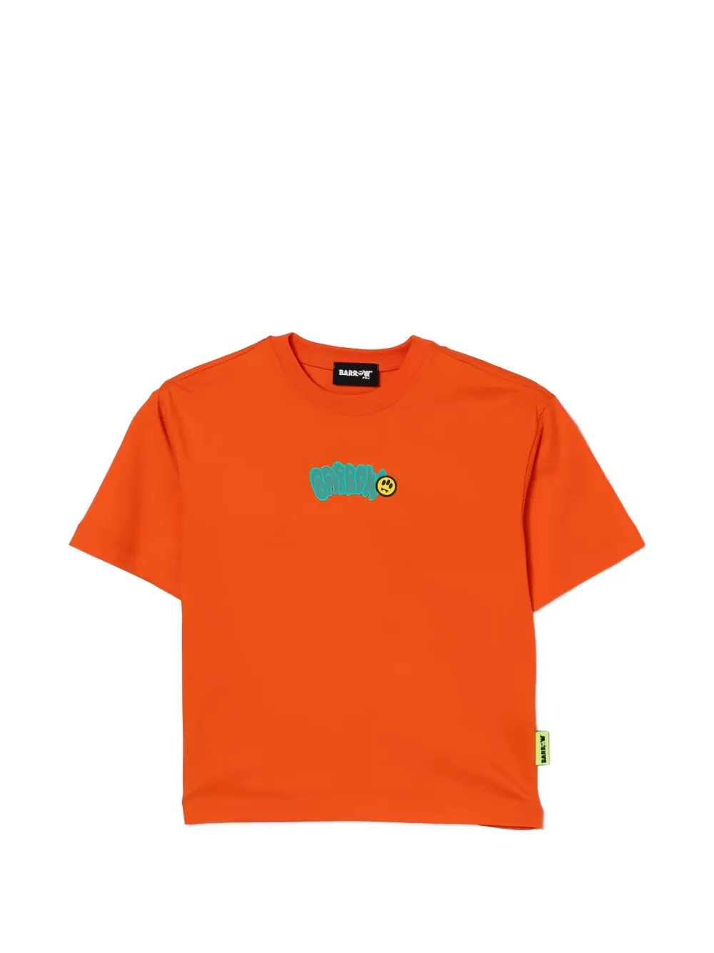Barrow kids logo-print T-shirt - Arancione