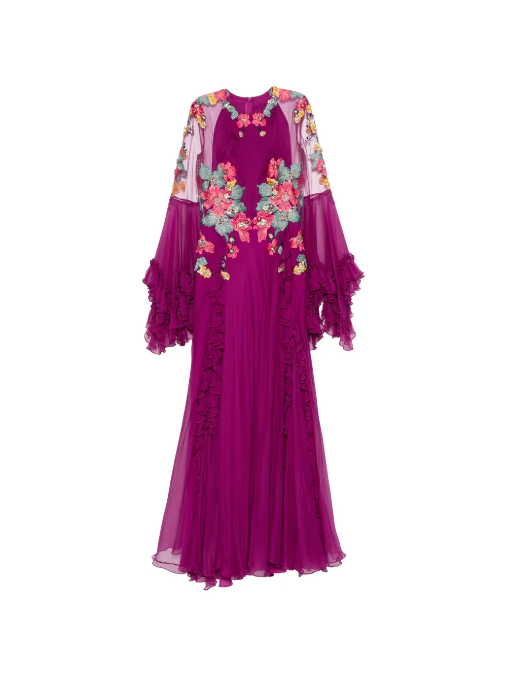 Costarellos floral ruffled dress - Viola