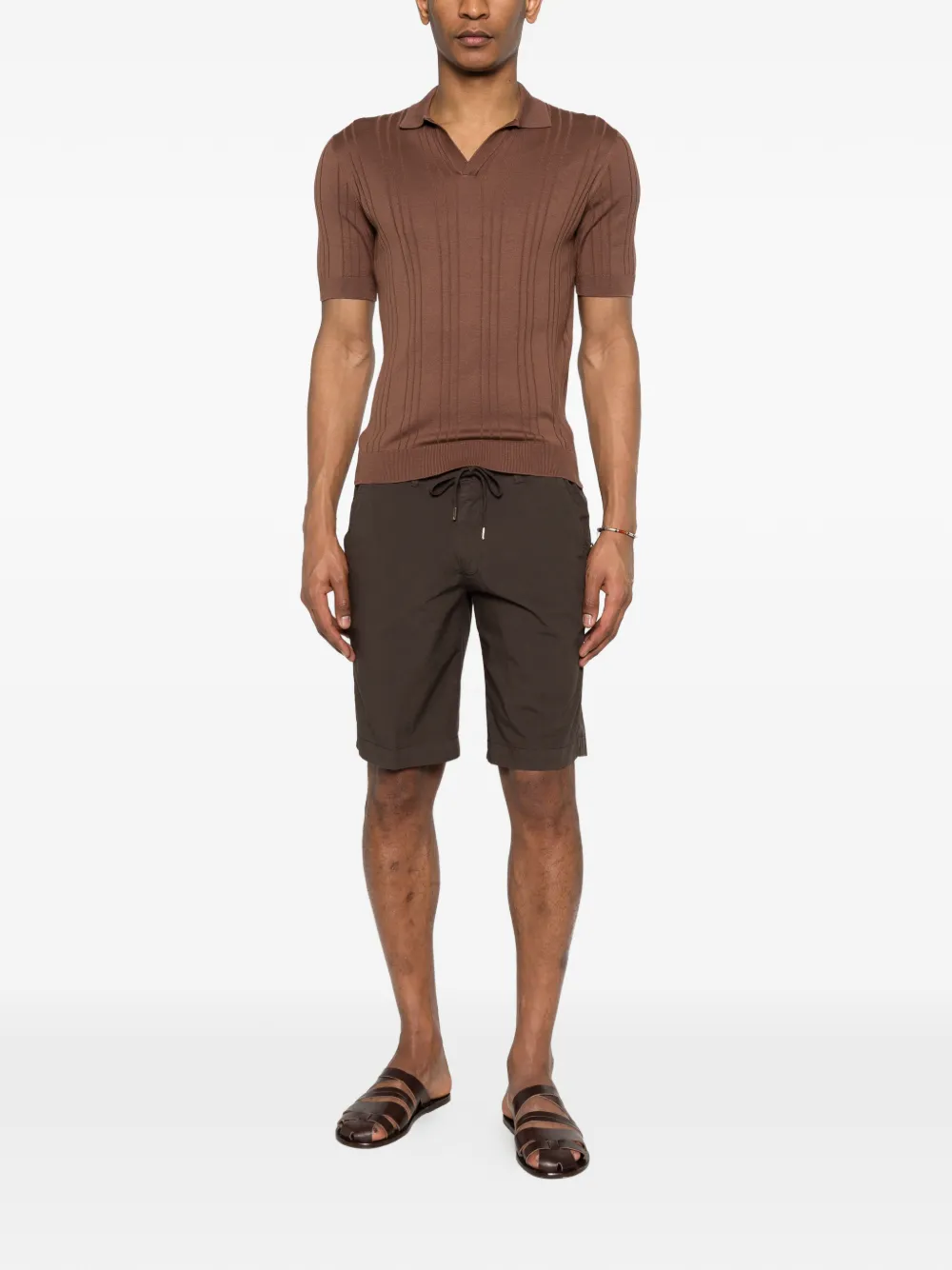 Briglia 1949 Shorts met trekkoord Bruin
