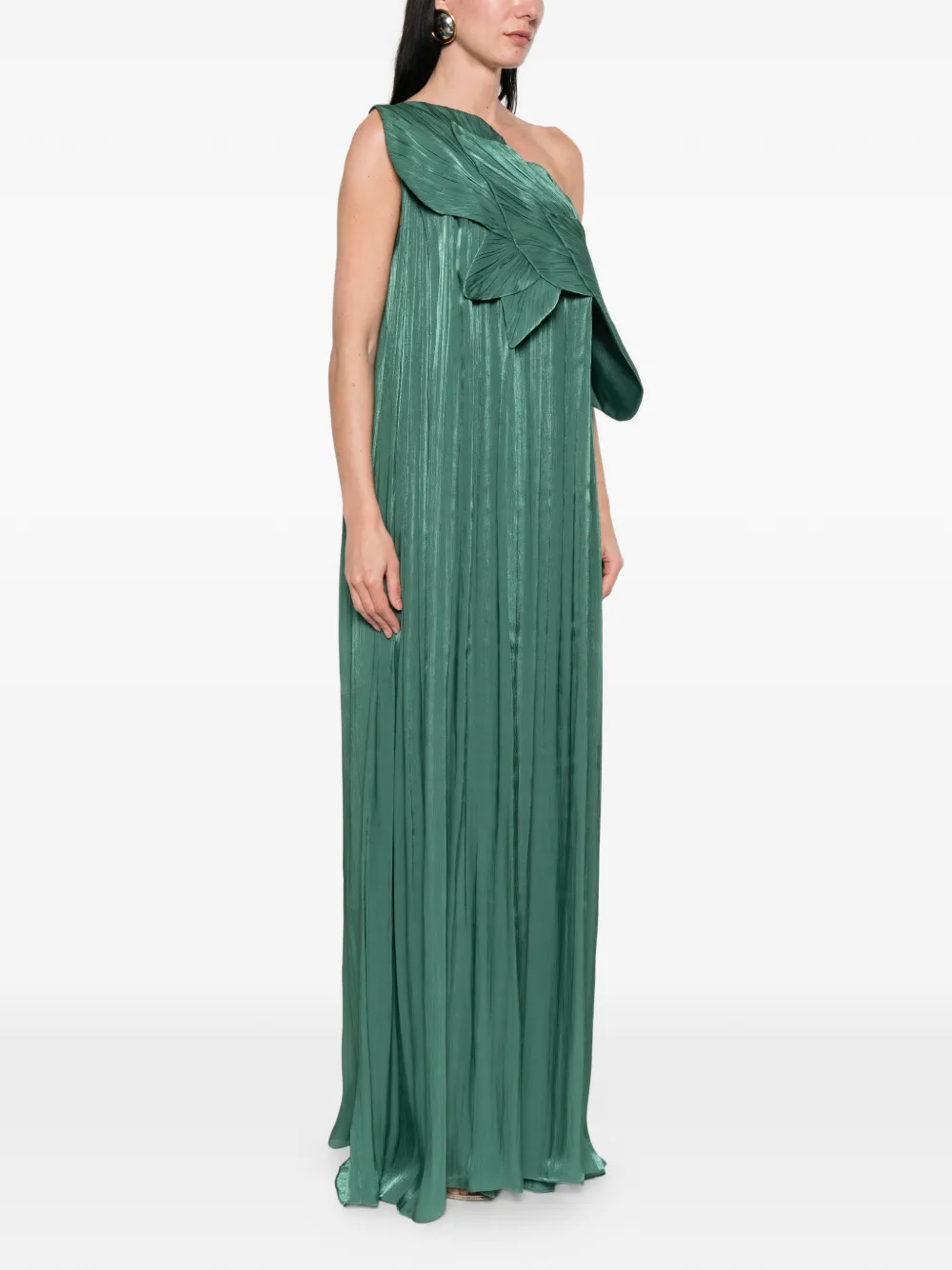 Costarellos Asymmetrische jurk Groen