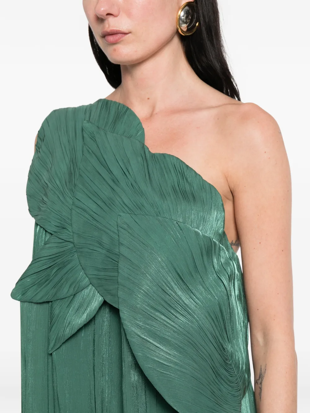 Costarellos Asymmetrische jurk Groen
