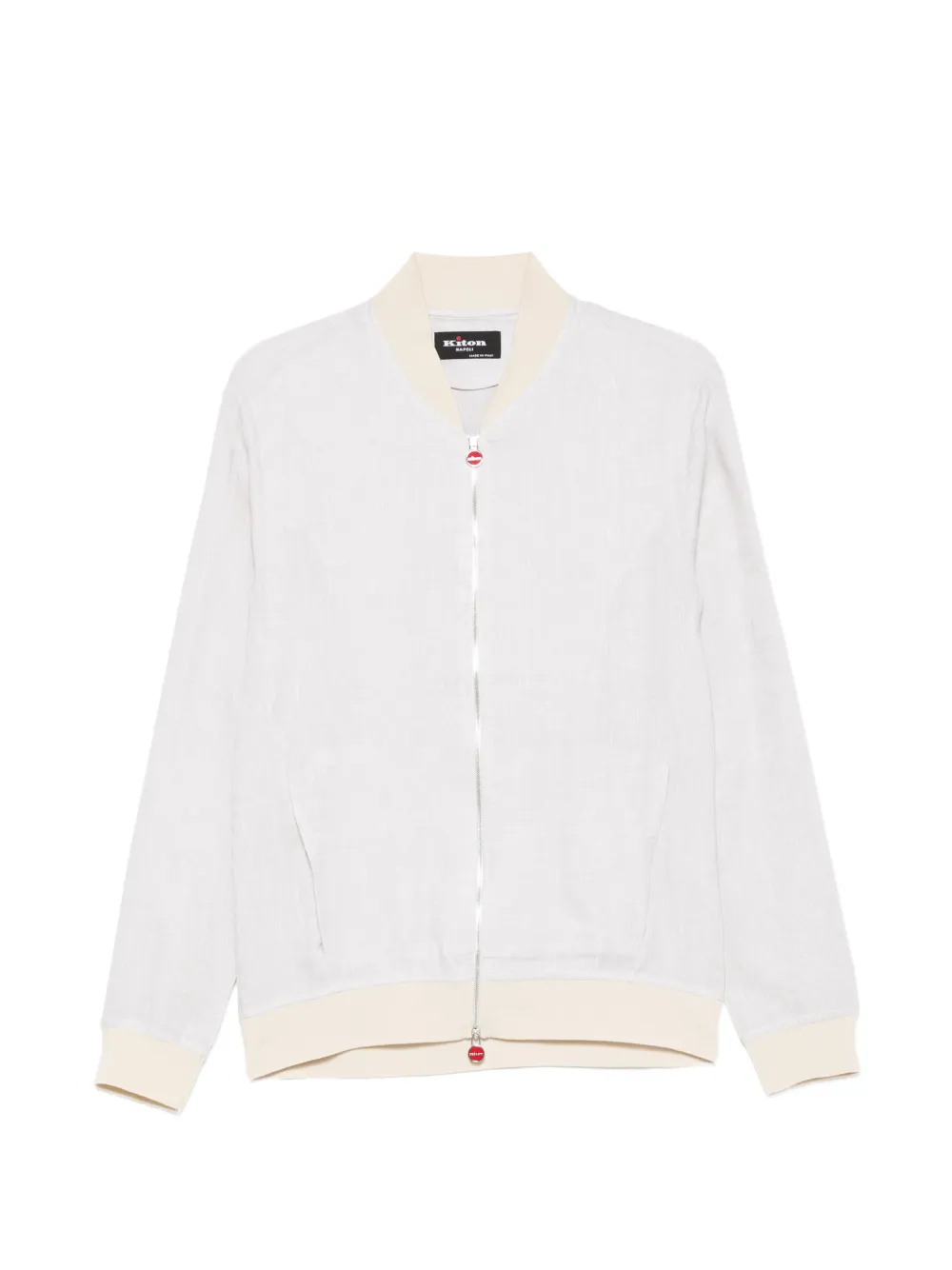 Kiton zip-up bomber jacket - Nude