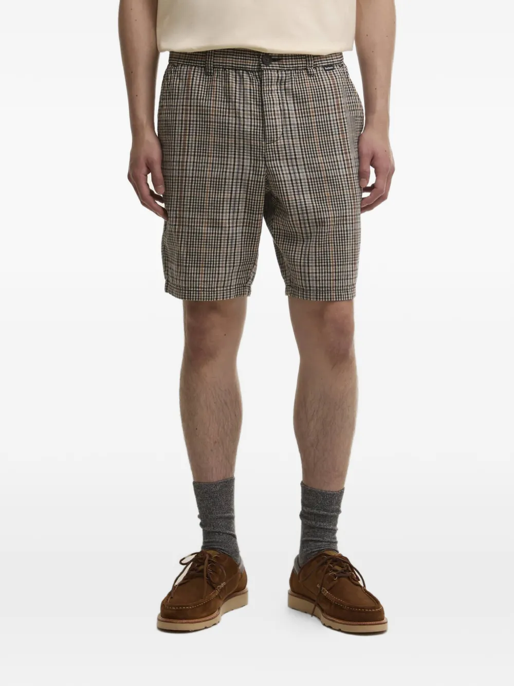  Barbour Short Fife à Carreaux - Tons Neutres 