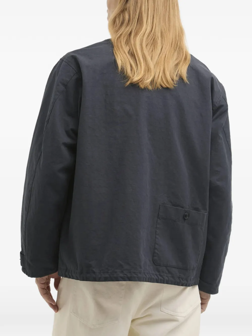Barbour Endurance jack met meerdere zakken en knopen Blauw