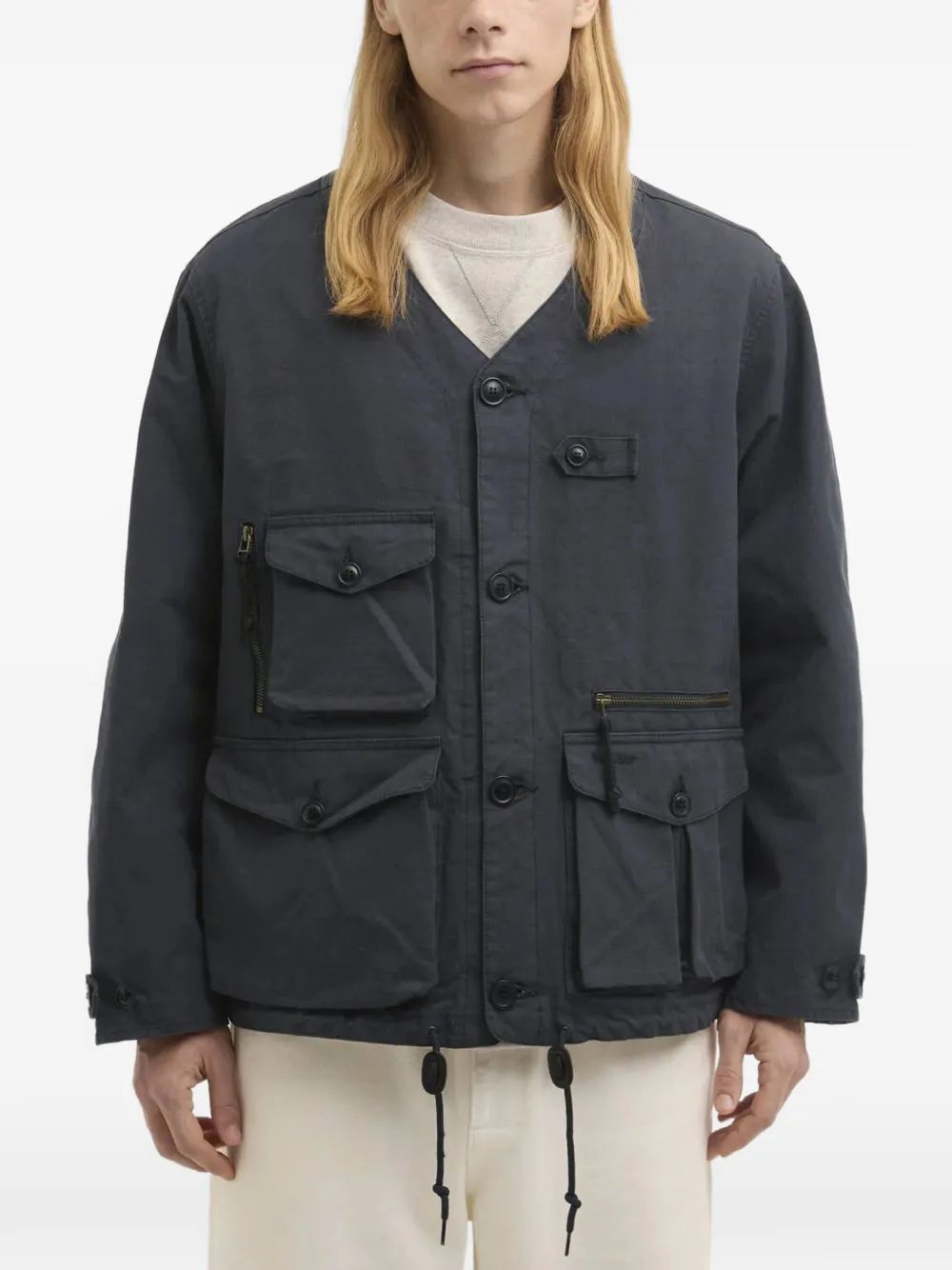  Barbour Endurance Button Multi-pocket Jacket - Blue 