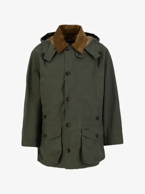 Barbour Endurance hooded corduroy-trim jacket