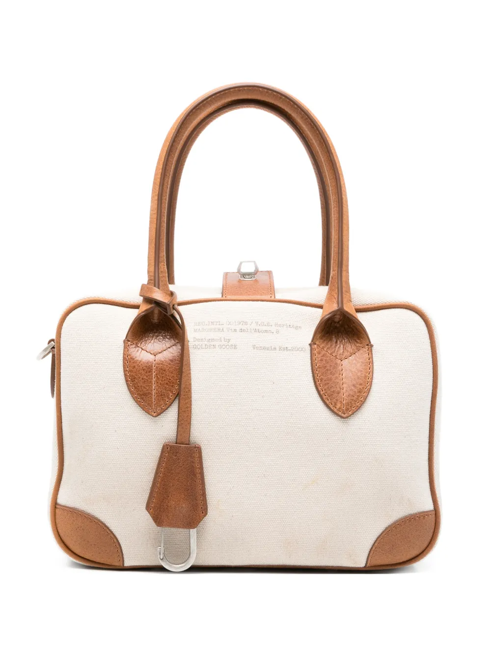 Golden Goose canvas tote bag - Toni neutri