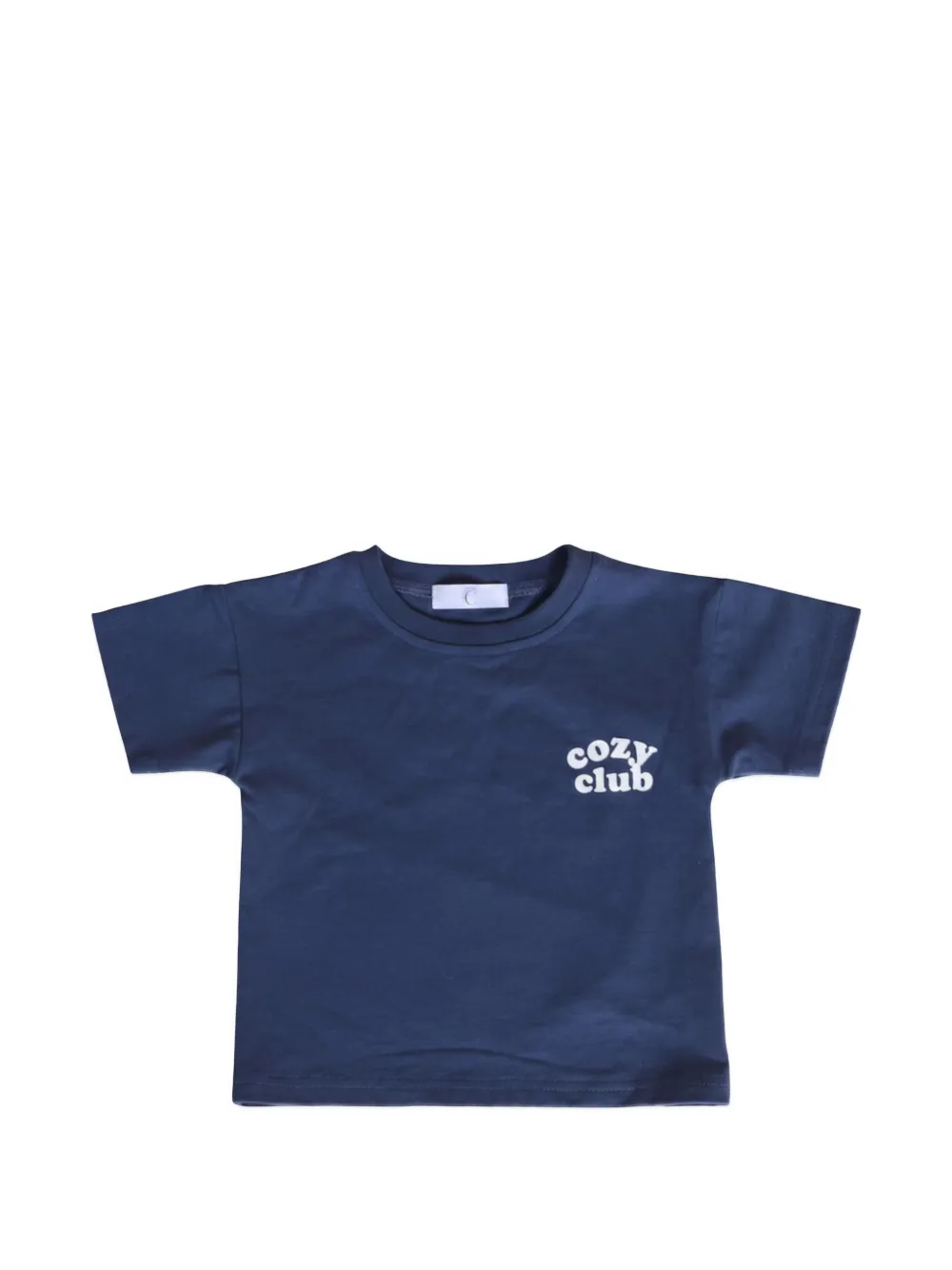 Cozy Crew Club logo-print T-shirt - Blu