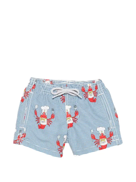 MC2 Saint Barth Kids short de bain Jean à imprimé homard