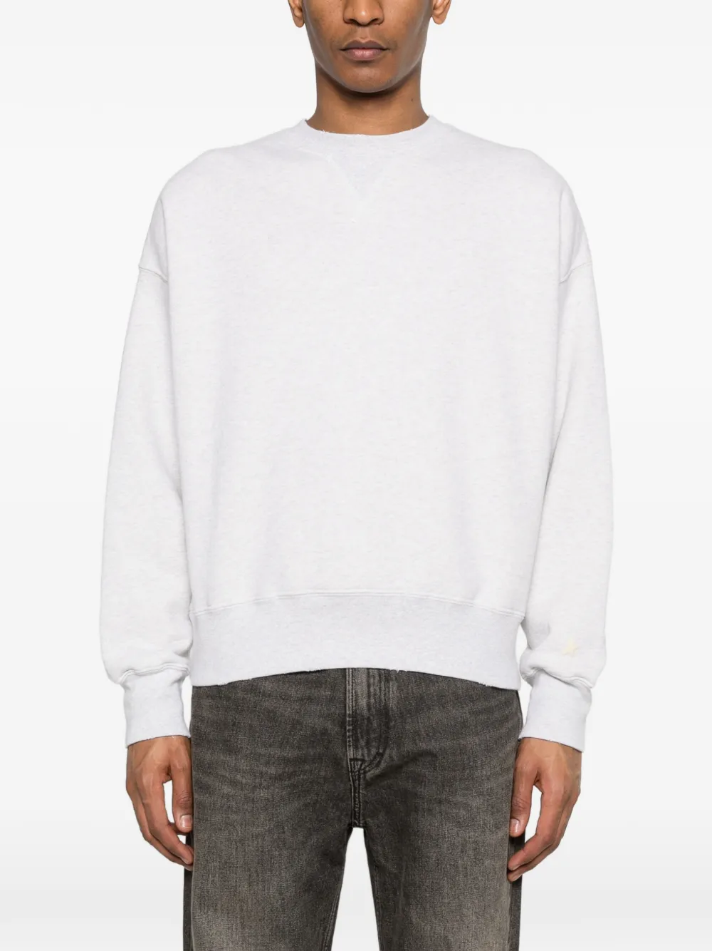 Golden Goose Gerafelde hoodie Grijs