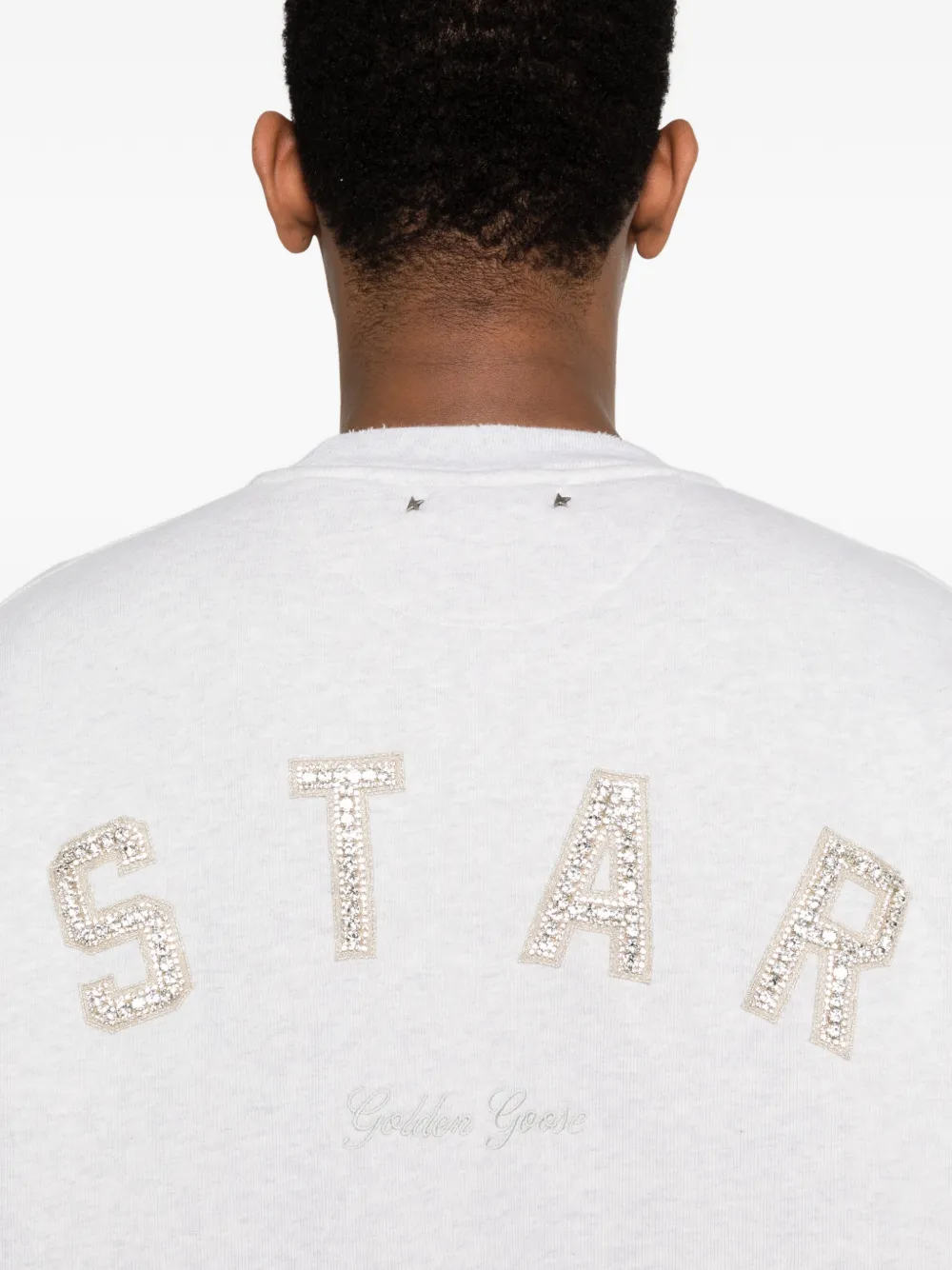 Golden Goose Gerafelde hoodie Grijs