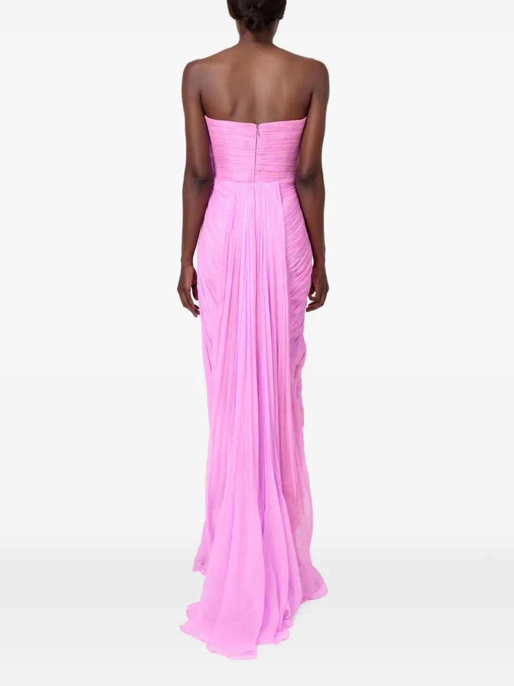 Iris Serban Sisi mouwloze maxi-jurk met bloemenprint Roze