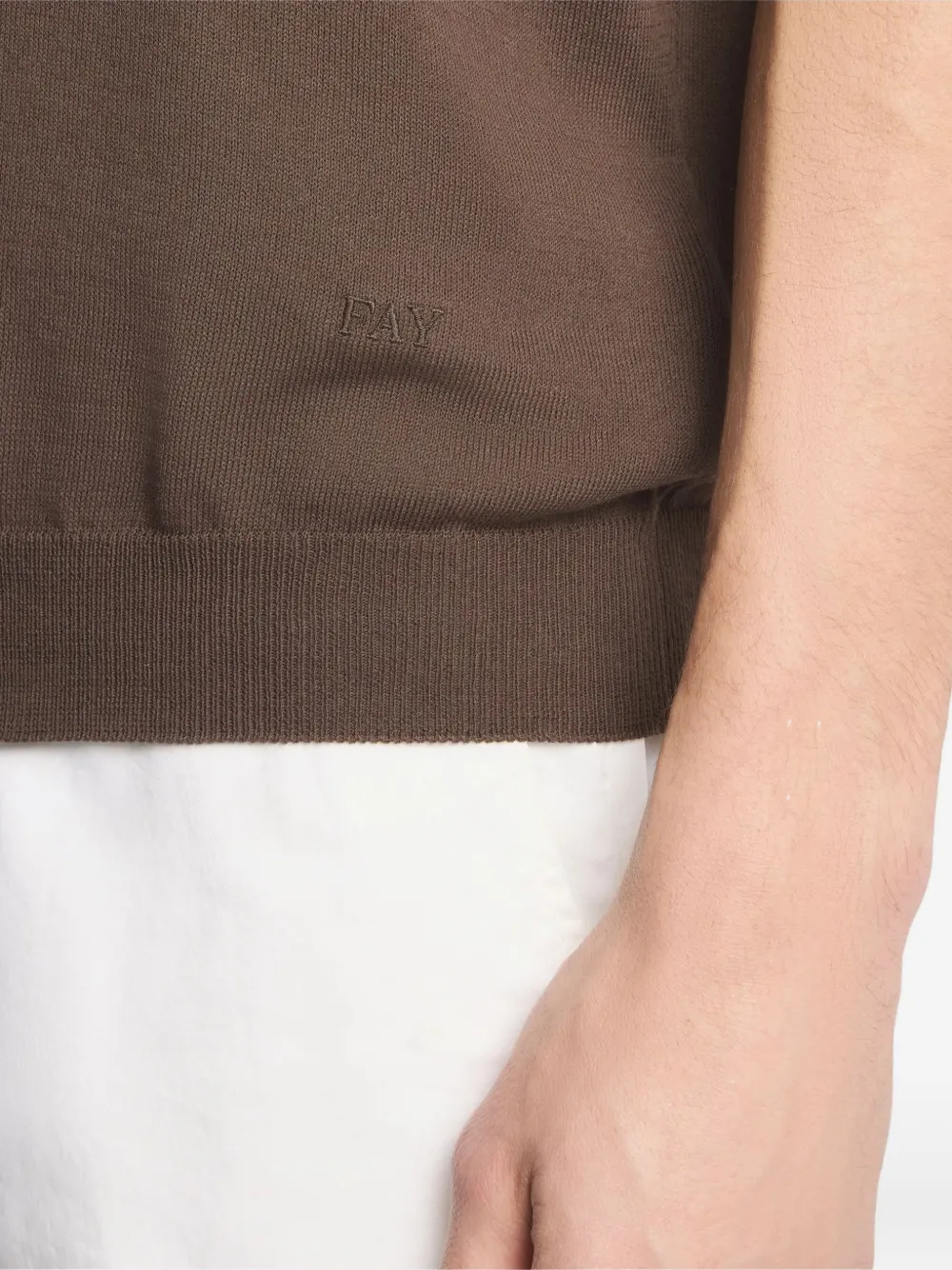 V-Neck Piping T-Shirt