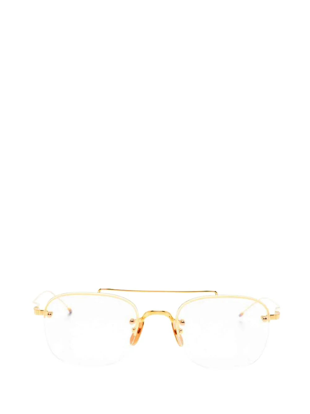 Thom Browne Eyewear browline-frame glasses - Oro