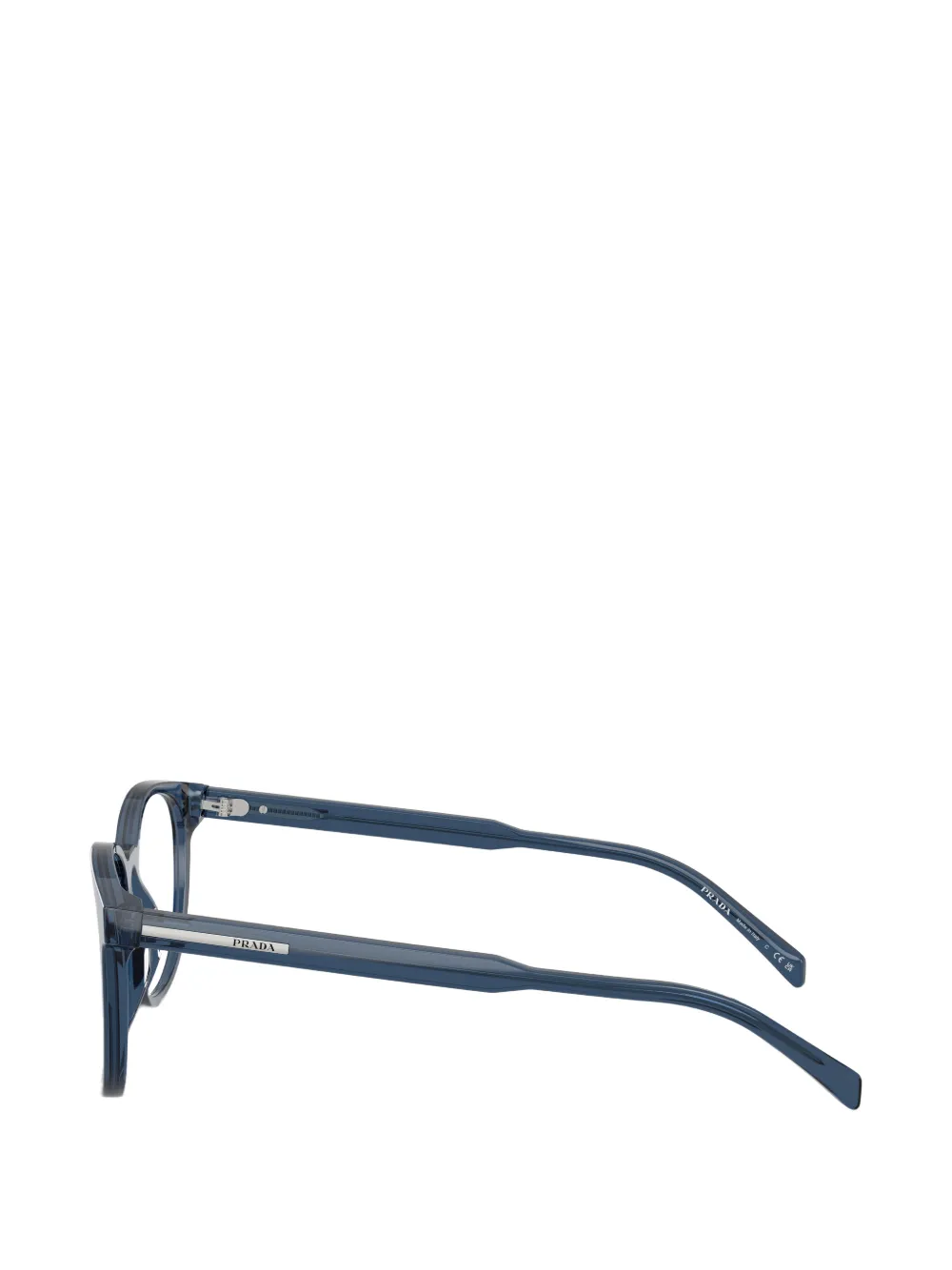  Prada Eyewear Round Frame Glasses - Blue 