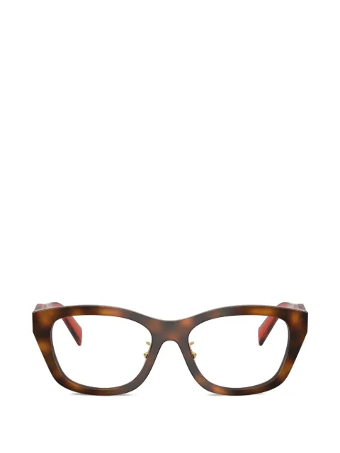 Prada Eyewear geometric frame glasses