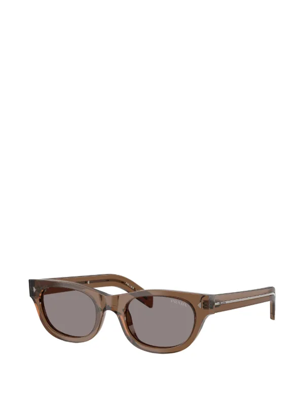 Prada Eyewear スクエアフレーム サングラス | ニュートラル | FARFETCH JP