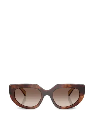 Prada Eyewear トータスシェル キャットアイ サングラス | ブラック