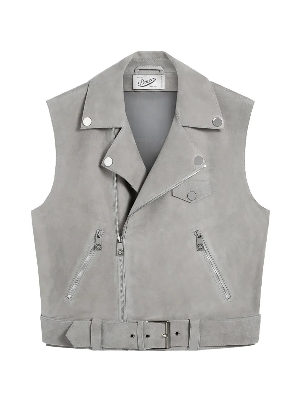 Pence belt zip waistcoat - Grey