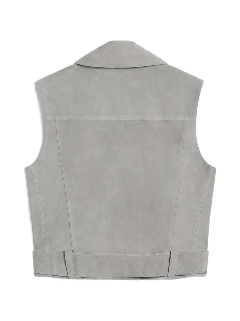  Pence Belt Zip Waistcoat - Grey 