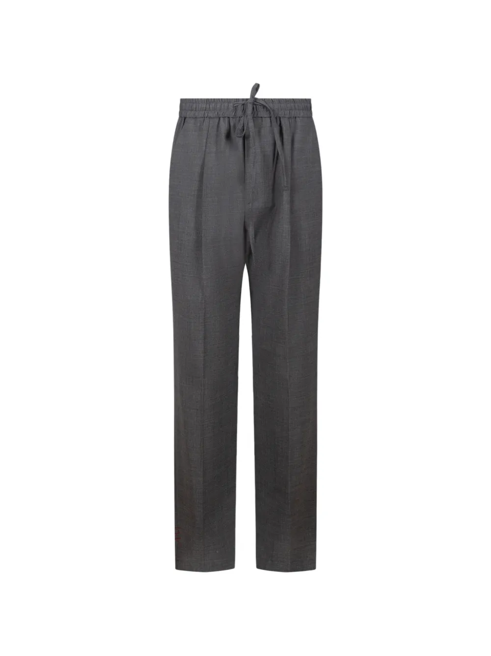 AMARANTO drawstring straight trousers - Grigio