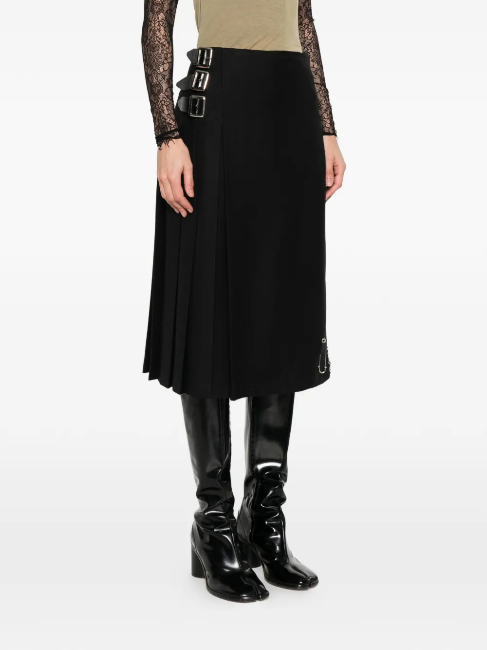  Le Kilt Buckle Skirt - Black 