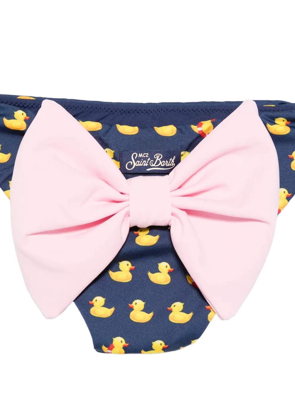 MC2 Saint Barth Kids Madame zwembroek met eendenstrik Blauw