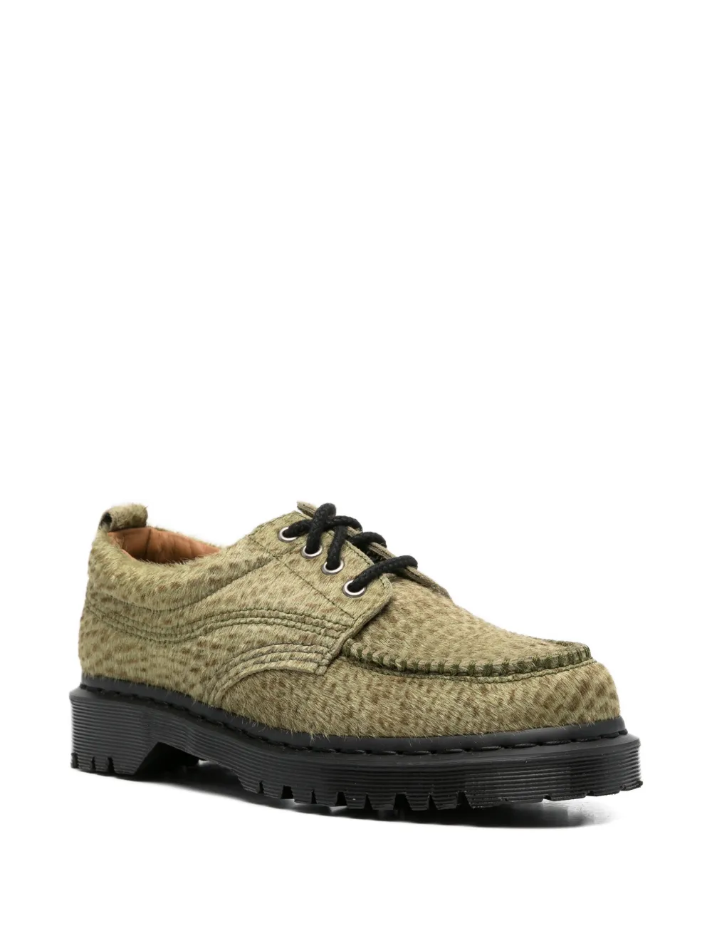 Dr. Martens Lowell derby schoenen met textuur Groen