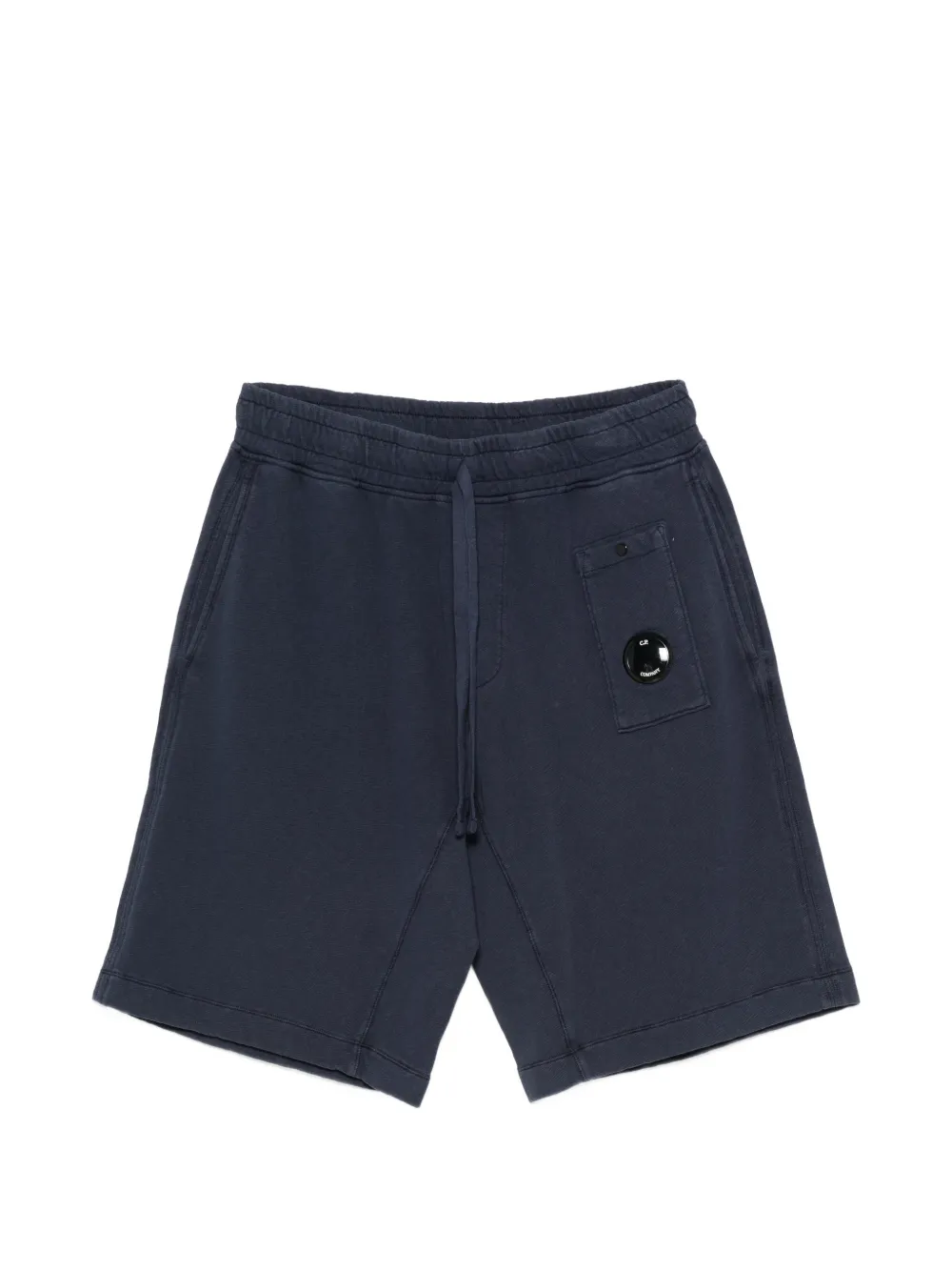 C.P. Company fleece drawstring-waist shorts - Blue